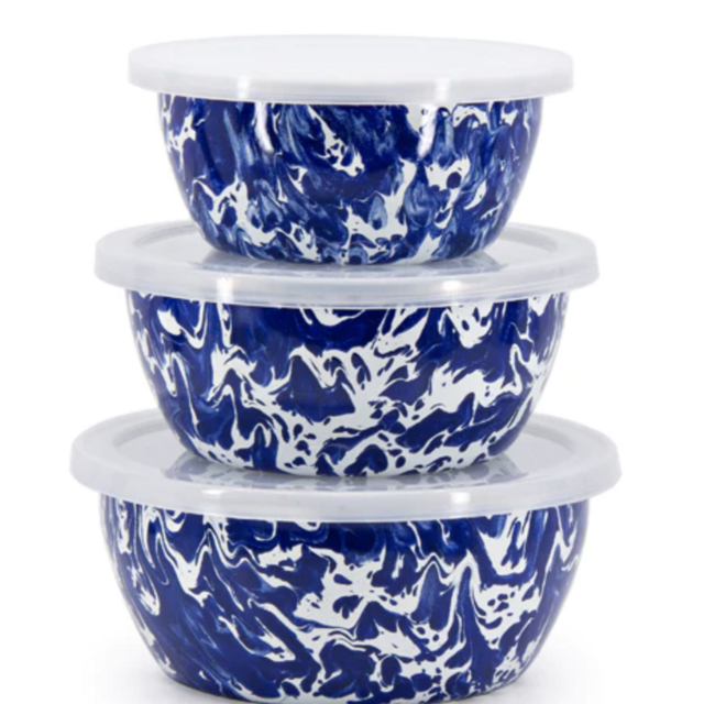 Cobalt Swirl Nesting Bowls