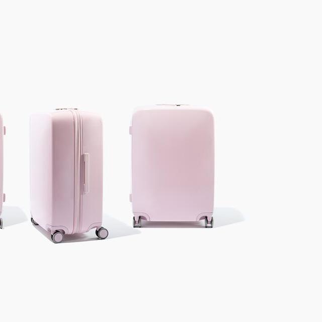 Raden Light Pink A-28 Check Suitcase