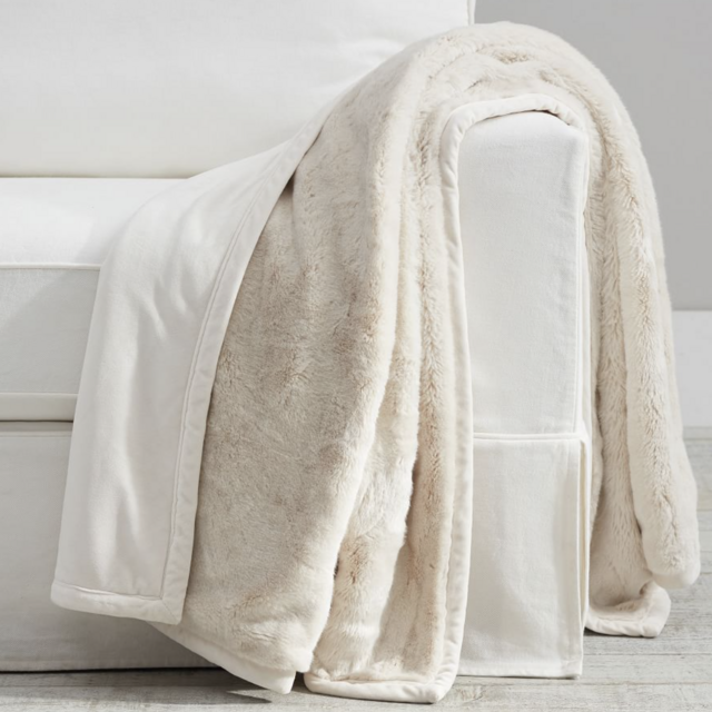 Faux Fur Alpaca Throw