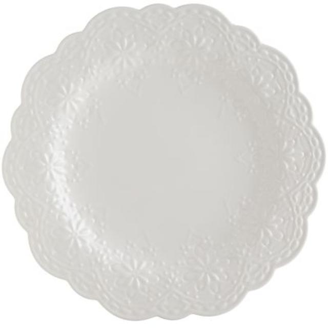 Lacy Dinner Plate - White