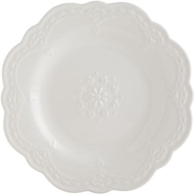 Lacy Salad Plate - White