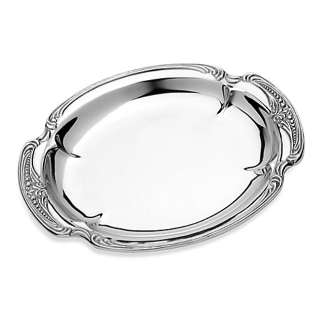 Wilton Armetale Belle Mont 15-Inch Oval Tray