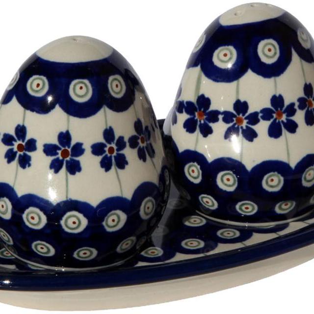 Polish Pottery Salt and Pepper Shakers