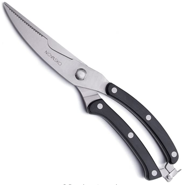 NOVASKO Premium Heavy Duty Spring Loaded Poultry Shears (Plain Box)