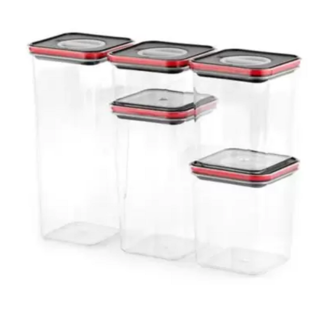 Neoflam® Smartseal Airtight 5-Piece Food Storage Bundle in Clear