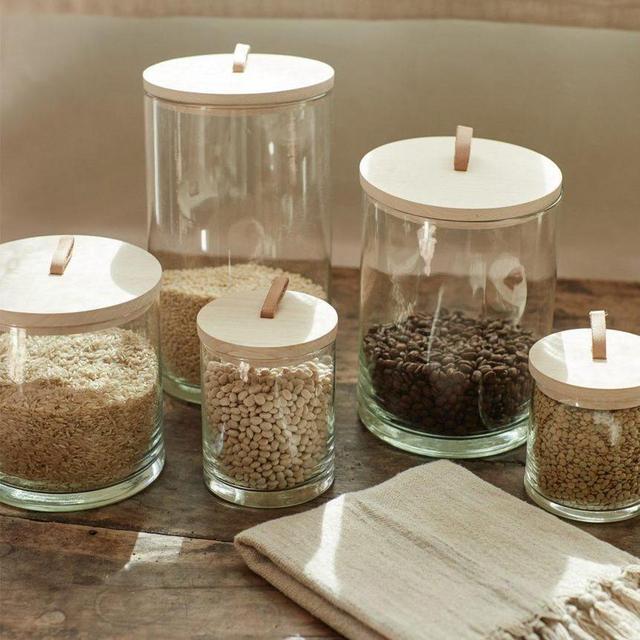 Jenni Kayne Stowe Glass Canister (Medium and Large)