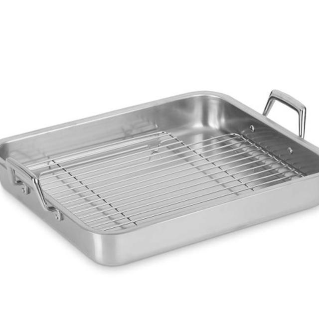 Tramontina Stainless Steel Roaster, 16.5"