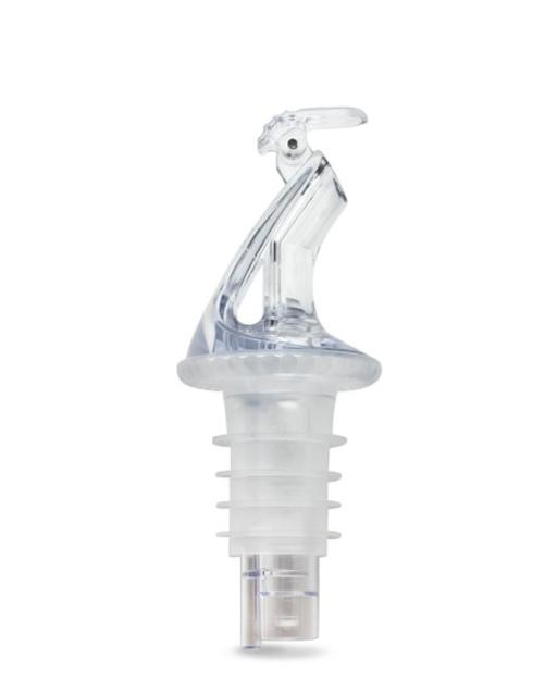 Free Flow Pourer with Flap, Clear