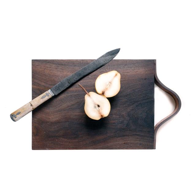 Wood & Leather Serving Board