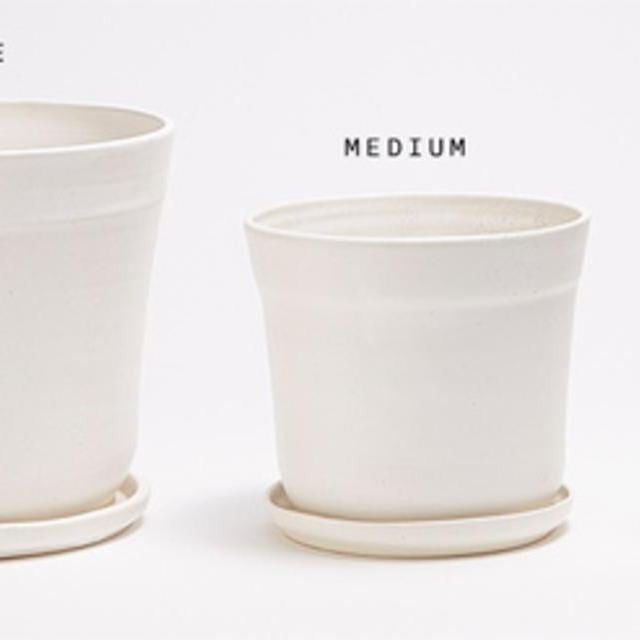 Ceramic Planter - White/Small