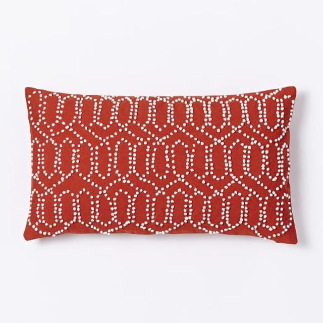 Jay Street Gantha Pillow Cover - Cayenne