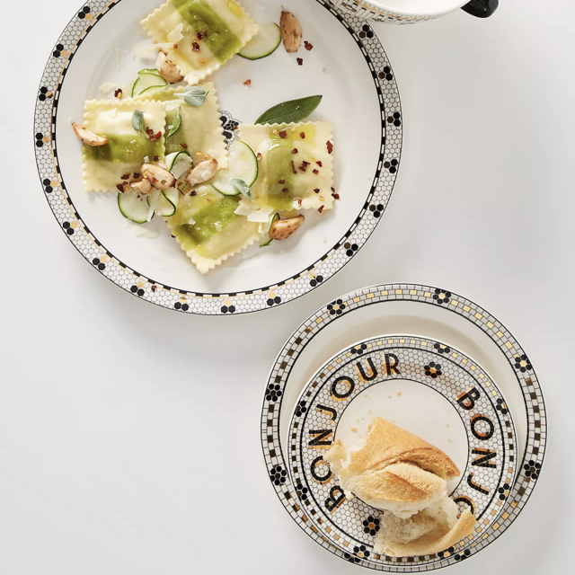 Bistro Tile Dinner Plates, Set of 4