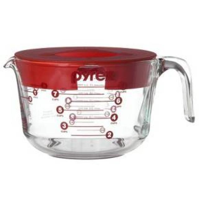 Product description page - Pyrex 8 cup Measuring Cup with Lid