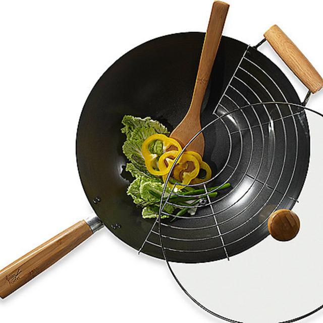 Infuse™ 4-Piece Nonstick Steel Wok Set