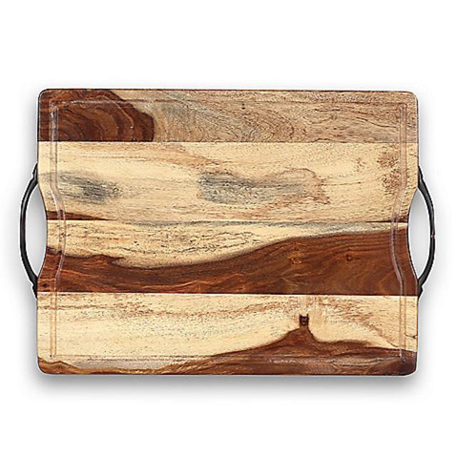Real Simple® Sheesham Wood Cutting/Serving Board