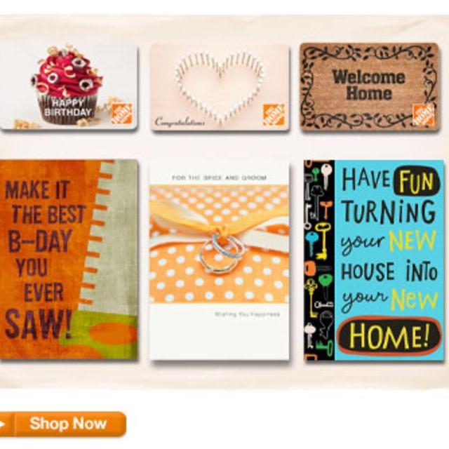 Home Depot Gift Cards