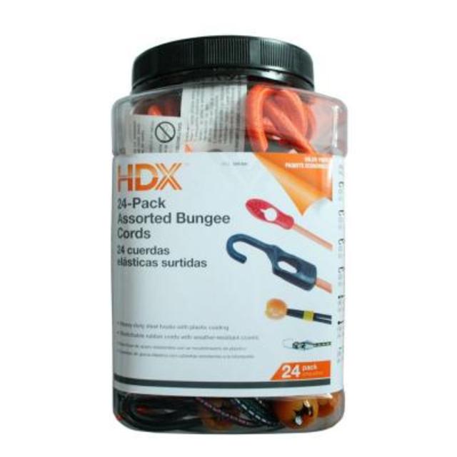 Assorted Length Bungee Cords (24-Pack)