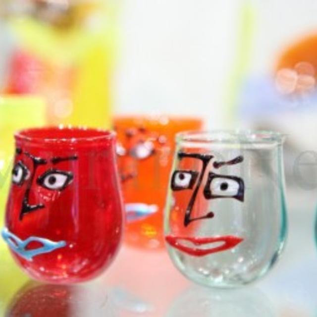 Shot glasses. Set of 6 - multicolor