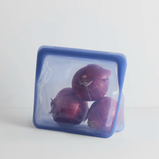 Stasher Stand-Up Mid Bag - Indigo