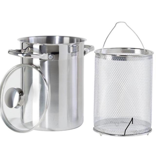 Oggi™ Pro 4.5 qt. Stainless Steel Asparagus Steamer Set