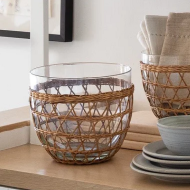 Rattan Cage Salad Bowl