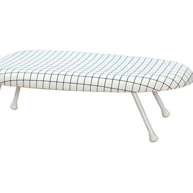 STORAGE MANIAC Tabletop Ironing Board with Folding Legs, Folding Ironing Board with Cotton Cover