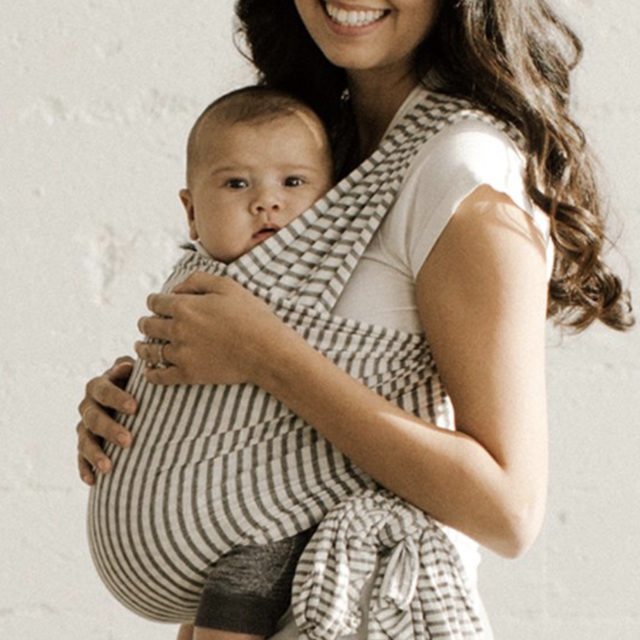 NATURAL & GREY STRIPE