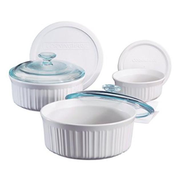 Corningware French White 6-Piece Bakeware Set