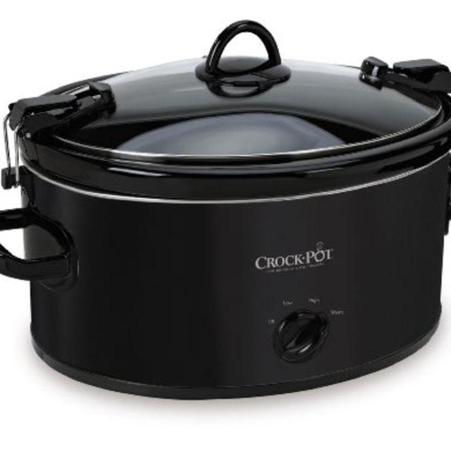 Crock-Pot SCCPVL600-B Cook 'N Carry Oval Manual Slow Cooker, 6-Quart, Black