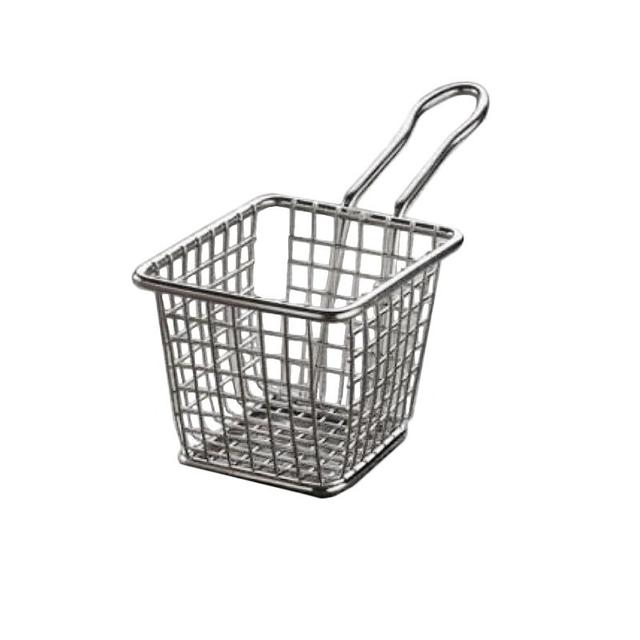 American Metalcraft FRYT433 Rectangular Tabletop Fry Basket, Stainless