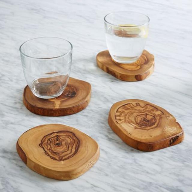 Olivewood Coasters (Set of 4)