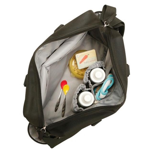 Eddie Bauer Quilted Diaper Bag Black