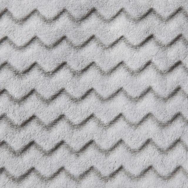 Circo™ Soft Fleece Embossed Baby Blanket - Grey Chevron