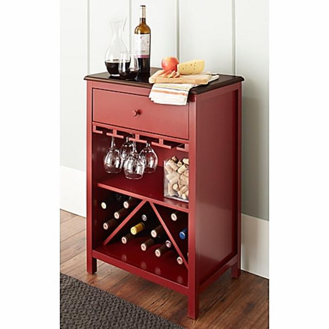 Chatham House Baldwin Wine Cabinet in Red