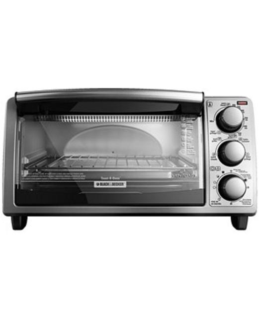 Black & Decker 4 Slice Stainless Steel Toaster Oven
