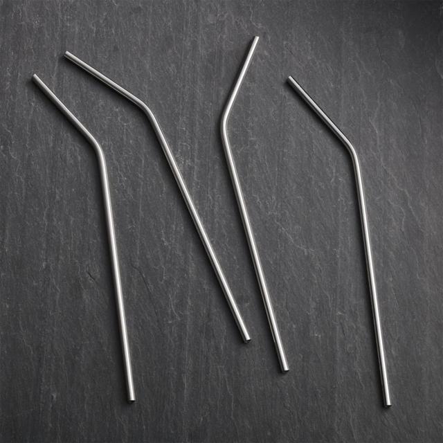 Set of 4 Stainless Steel Straws