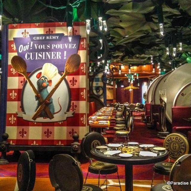 A bottle of Cuvée Disneyland Paris during dinner @ Bistrot Chez Remy