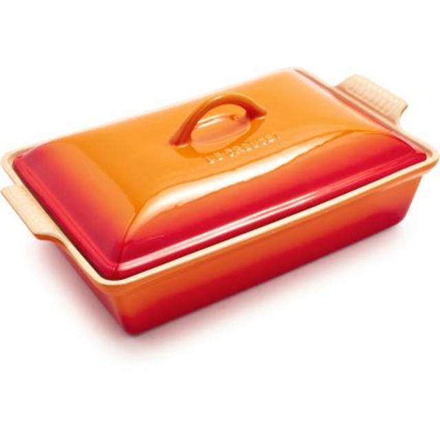 Le Creuset Heritage Flame Covered Baker, 4 qt.