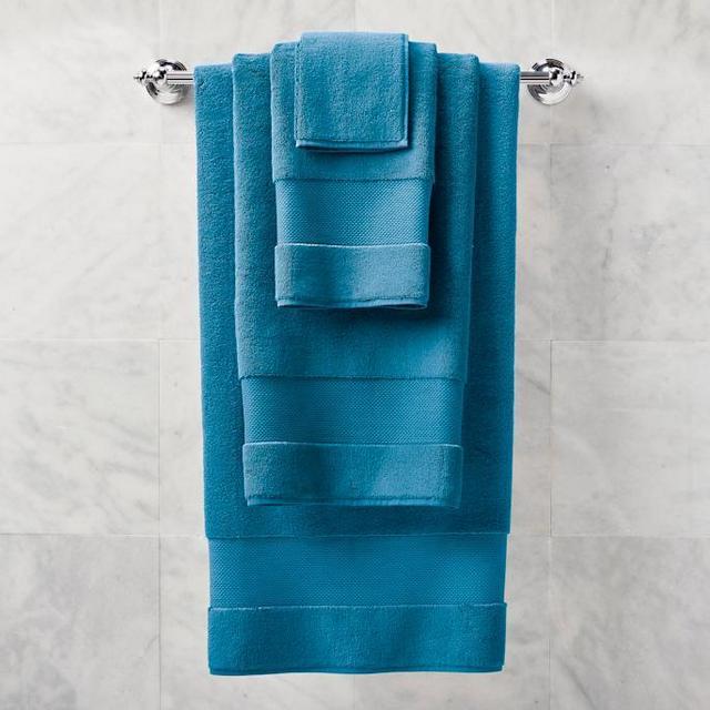 Frontgate Resort Cotton Bath Towels - Hand Towel - Mediterranean Blue Color