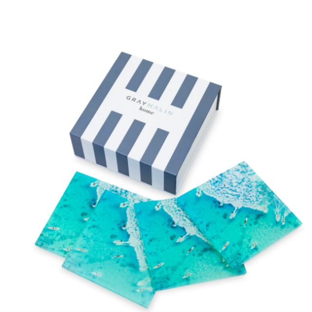 Gray Malin The Ocean 4-Piece Coaster Set