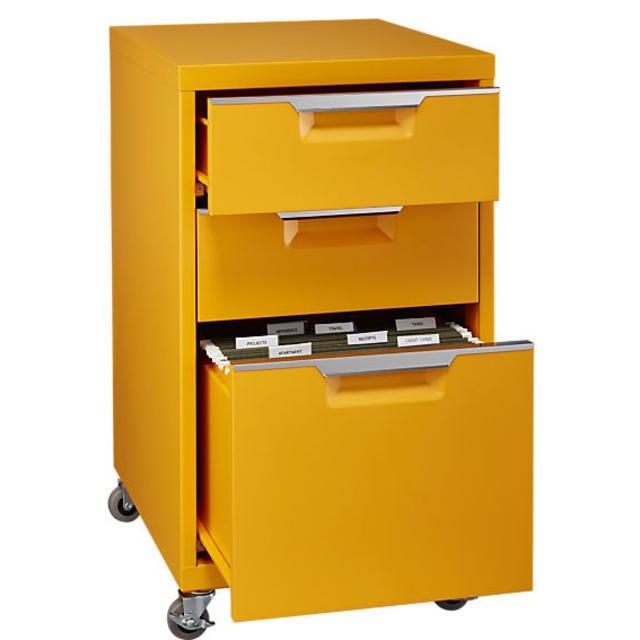 TPS marigold 3-drawer filing cabinet