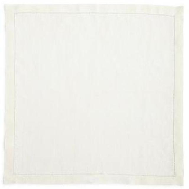 SFERRA	Hemstitch Dinner Napkins, Set of 4 - Oyster