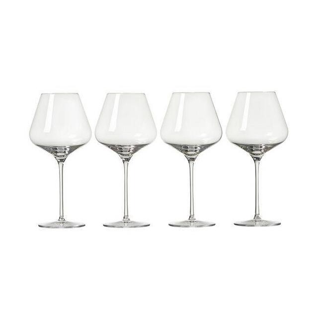 Red Wine Glasses, Set of 4