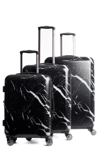 Astyll 3-Piece Marbled Luggage Set