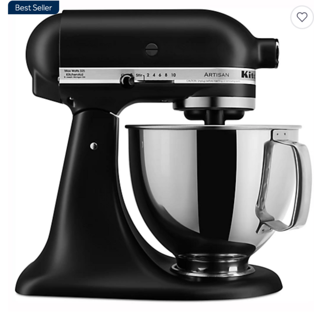 KitchenAid® Artisan® 5 qt. Tilt-Head Stand Mixer in Matte Black