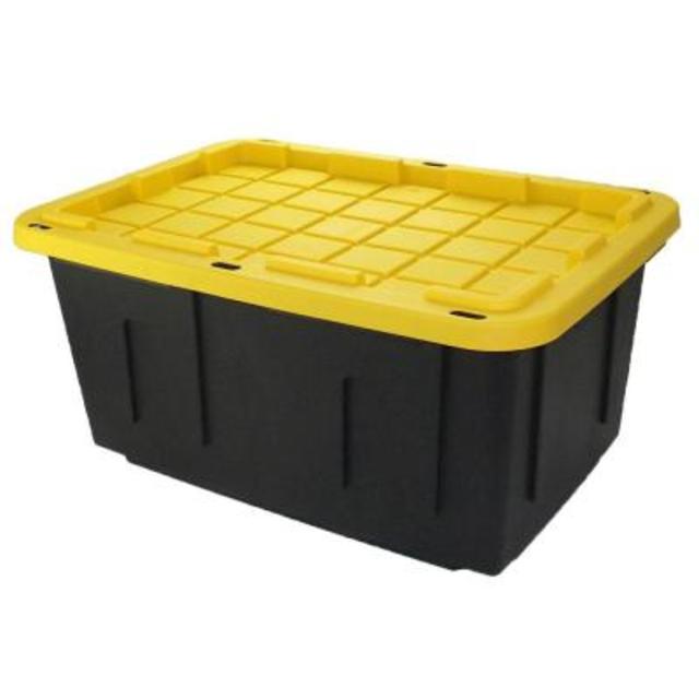 27 Gal. Storage Tote in Black