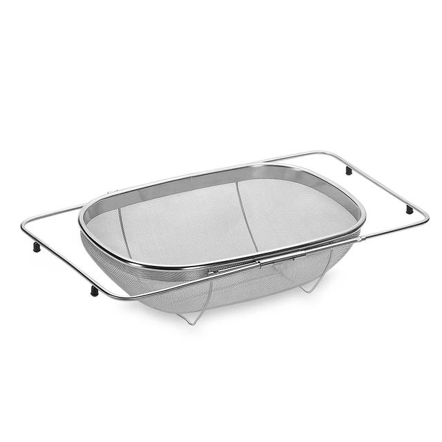 Expandable Over-the-Sink Stainless Steel Strainer