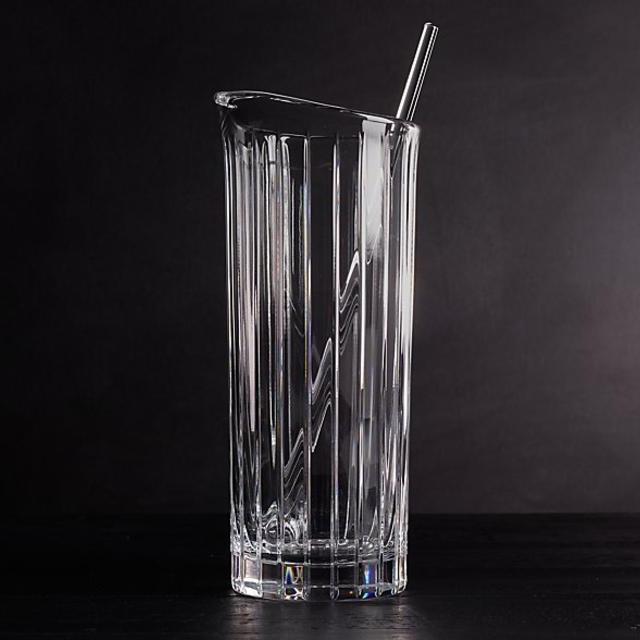 Boulevard Cut Crystal Martini Pitcher & Stirrer