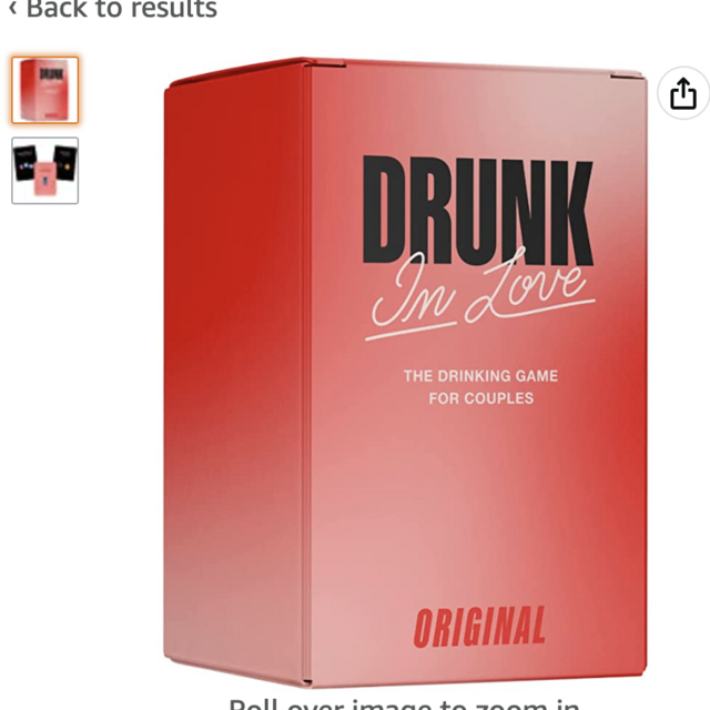 Drunk in Love Original Adult Couples Drinking Game for 2 to Cart...
