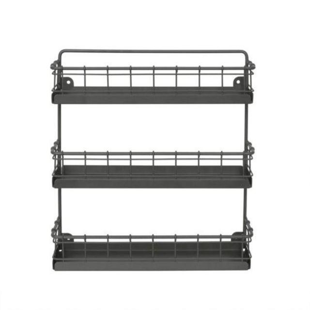 Spectrum Vintage-like Living Wall Mount 3-Tier Spice Rack